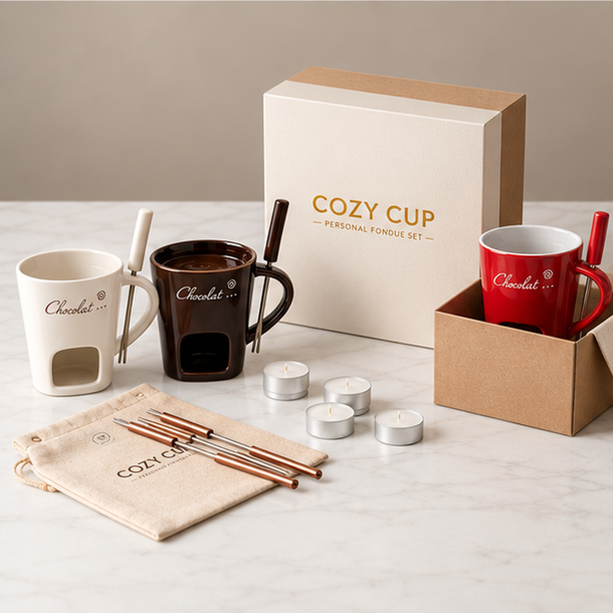 Cozy Cup™ - The Chocolate Fondue Mug
